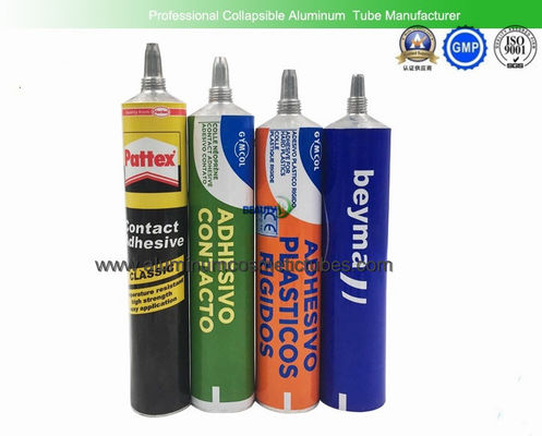 China Empty Glues Aluminum Squeeze Tubes 80ml Light Weight Recyclable Corrosion Resistant supplier