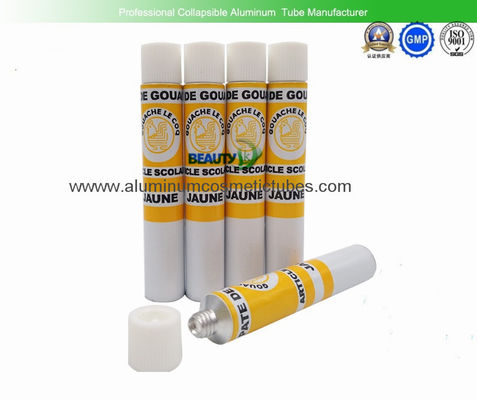 China Flexible Empty Aluminium Paint Tubes , Offset Printing Empty Metal Paint Tubes supplier