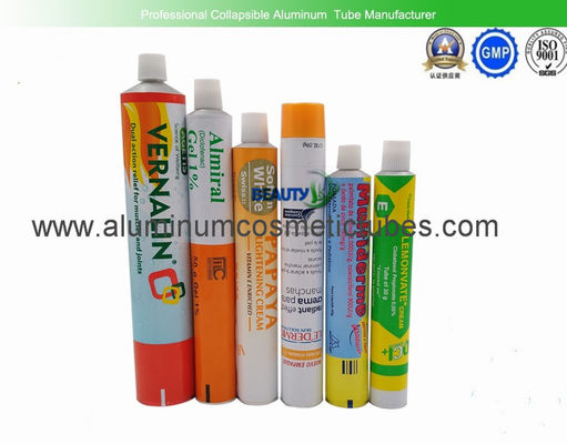 Medicine Aluminium Tube Packaging , Recyclable Body Cream Collapsible Metal Tube supplier