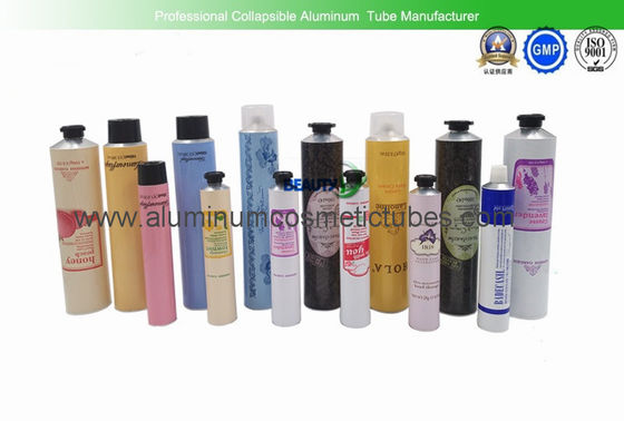 Beauty Empty  Aluminium Cosmetic Tubes , Body Lotion Aluminum Tube Containers supplier
