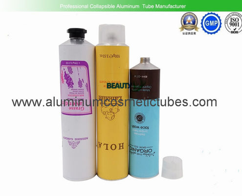 Cosmetic Hand Cream Aluminum Tube , Skin Care Aluminum Squeeze Tube Packaging supplier