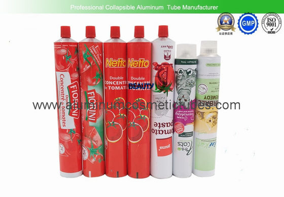 Food Grade Aluminum Tube Containers , Arissa Chili Paste Empty Plastic Squeeze Tubes 150g supplier