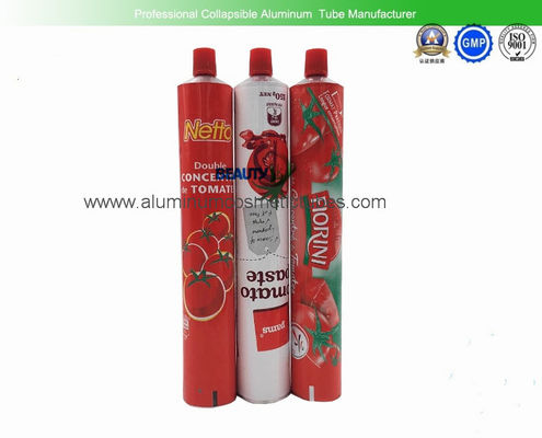 Chili Sauce Squeeze Tubes For Food 200ml Volume Food Grade Inner Coating Non Spill supplier