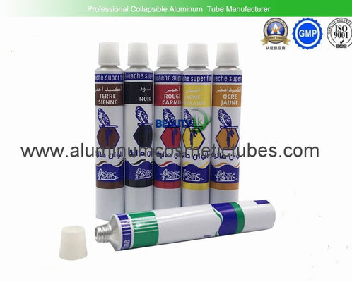 Eco Friendly Aluminum Paint Tubes Watercolor Pen Pigment Packaging Corrosion Resistant supplier