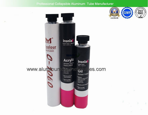 4C Printed  Aluminum Paint Tubes 80ml Volume Recyclable For Watercolor Pen supplier