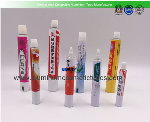 Aluminum Refillable Squeeze Tubes , Lotion Tube Containers Silk Screen Printing supplier