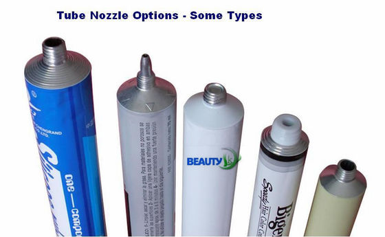 Adhesive Glue Empty Aluminum Collapsible Tube , Aluminum Toothpaste Tube Chemical Packaging supplier