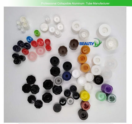 Flip Top Plastic Screw Caps Diameter 13.5mm ~ 40mm  Non Spill For Empty Cosmetic Tubes supplier