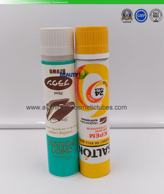 Shoes Oil Cream  Empty Aluminum Collapsible Tubes75ml Volume With Screw  Caps supplier