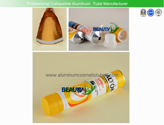 Shoe Oil Aluminum Empty Cosmetic Tubes 50ml Light weight Corrosion resistant supplier