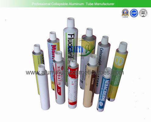 Squeeze Tubes Packaging , Pharmaceutical ointment skin care Aluminum Tubes Non Spill supplier