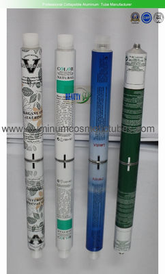 Hand Cream Aluminum Collapsible Tubes Silk Screen Printing 100% Recyclable supplier