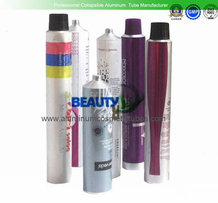 50g 60g 80g Aluminum Lotion Tubes , Shoe Polishcream Aluminium Collapsible Tubes supplier