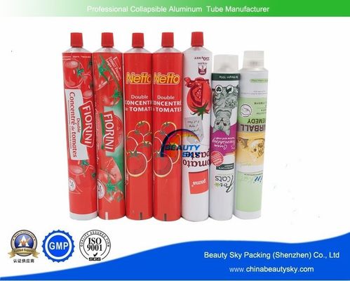 Mustard / Chocolate Squeeze Tubes Offset Printing Custom Logo FDA Certificatedv supplier